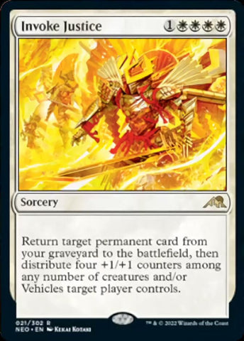Invoke Justice [Kamigawa: Neon Dynasty] Magic: The Gathering