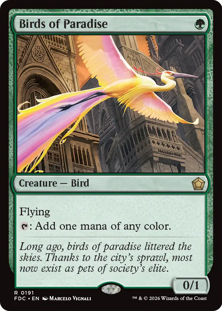 Birds of Paradise [Foundations Commander] Magic: The Gathering