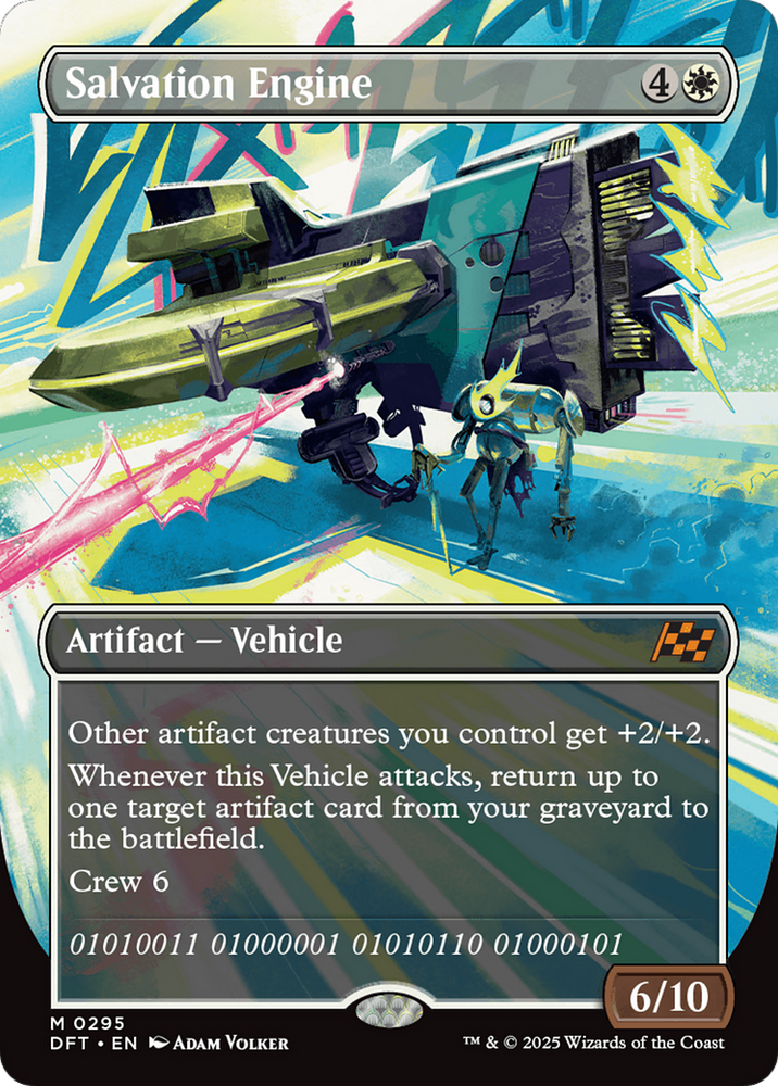 Salvation Engine (Borderless) [Aetherdrift] Magic: The Gathering