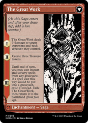 Urabrask // The Great Work (Showcase Planar Booster Fun) [March of the Machine] Magic: The Gathering