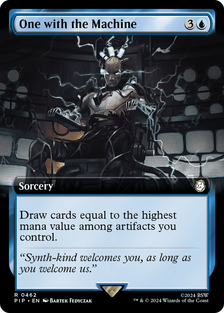 One with the Machine (Extended Art) [Fallout] Magic: The Gathering