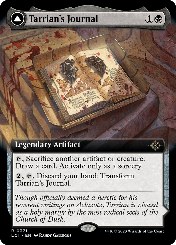 Tarrian's Journal // The Tomb of Aclazotz (Extended Art) [The Lost Caverns of Ixalan] Magic: The Gathering