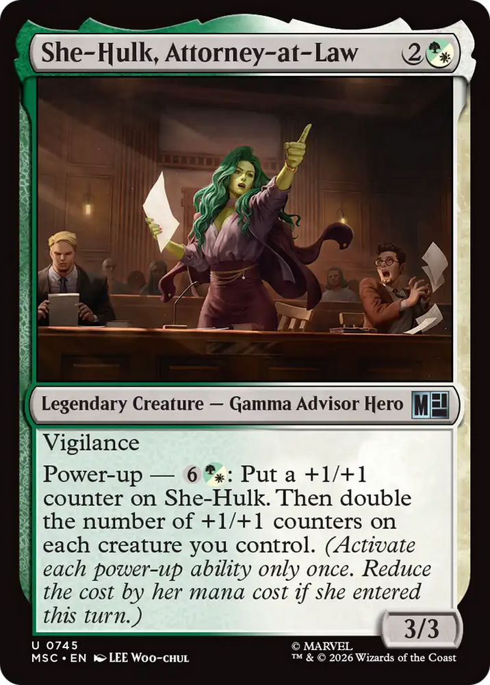 She-Hulk, Wallbreaker (Surge Foil) [Marvel Super Heroes Commander] Magic: The Gathering