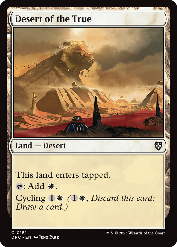 Desert of the True [Aetherdrift Commander] Magic: The Gathering