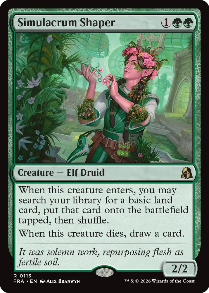 Simulacrum Shaper [Reality Fracture] Magic: The Gathering