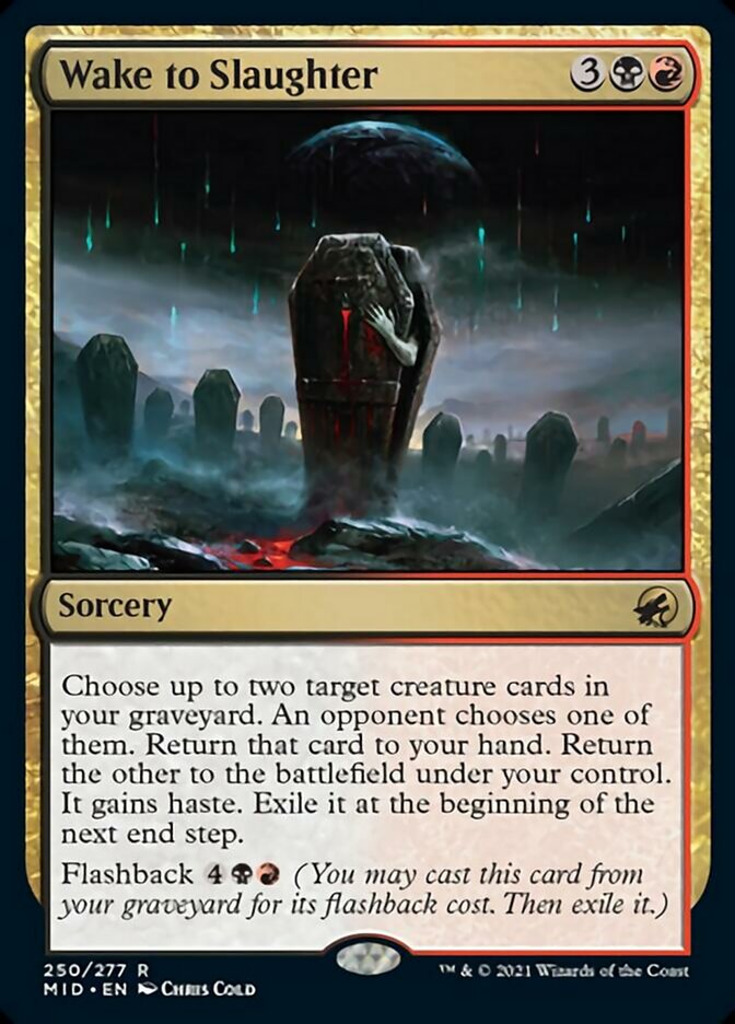 Wake to Slaughter [Innistrad: Midnight Hunt] Magic: The Gathering
