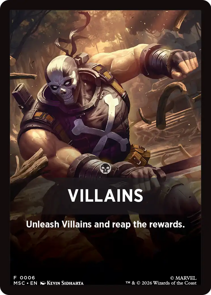 Villains Theme Card [Marvel Super Heroes Commander] Magic: The Gathering