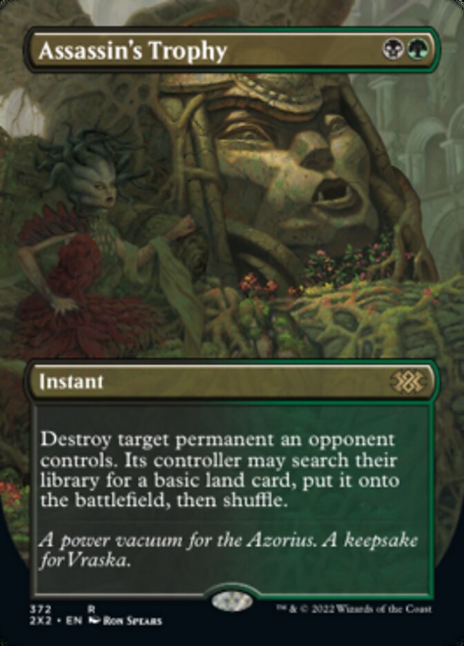 Assassin's Trophy (Borderless Alternate Art) [Double Masters 2022] Magic: The Gathering