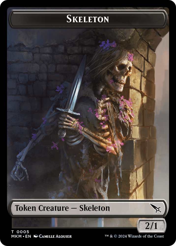 Thopter (0020) // Skeleton Double-Sided Token [Murders at Karlov Manor Tokens] Magic: The Gathering
