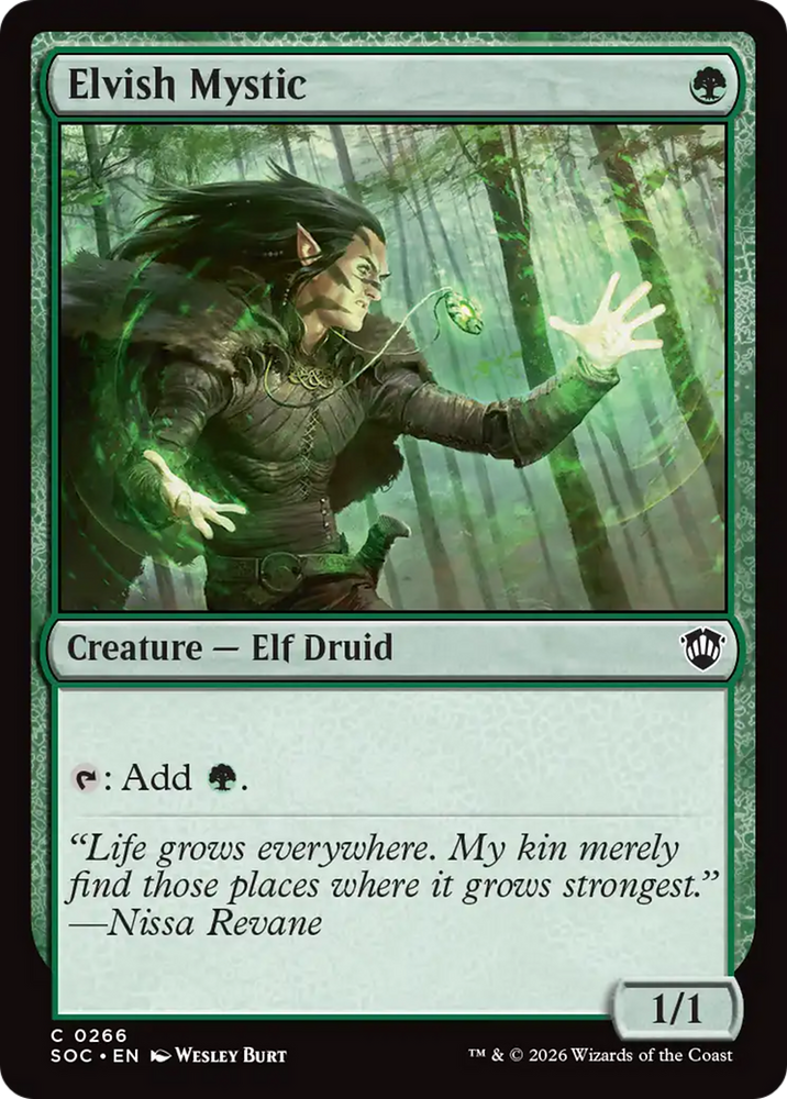 Elvish Mystic [Secrets of Strixhaven Commander] Magic: The Gathering