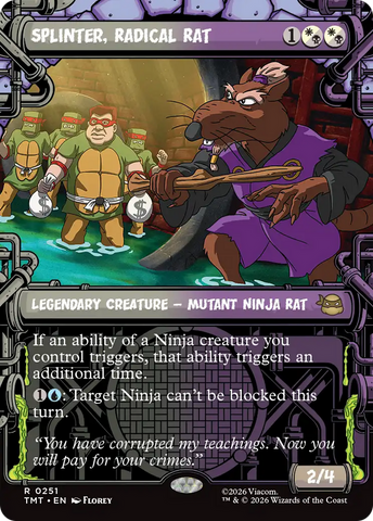 Splinter, Radical Rat (Showcase) [Teenage Mutant Ninja Turtles] Magic: The Gathering