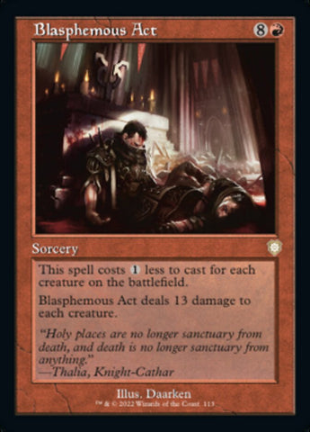 Blasphemous Act (Retro) [The Brothers' War Commander] Magic: The Gathering