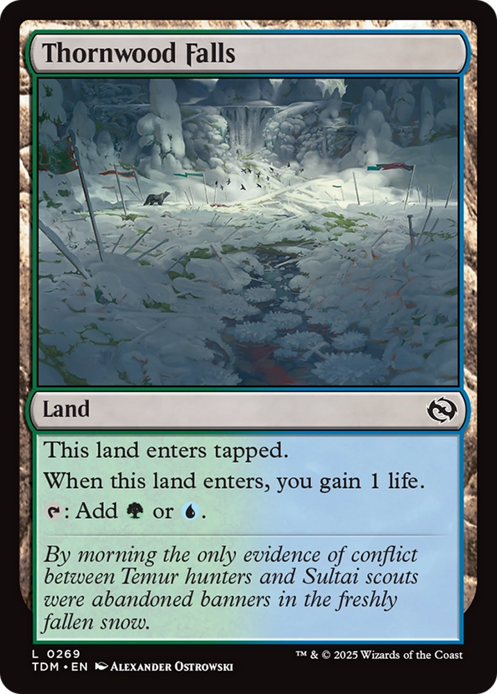 Thornwood Falls [Tarkir: Dragonstorm] Magic: The Gathering
