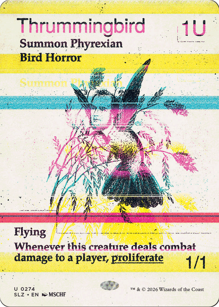 Thrummingbird (0274) [Secret Lair x MSCHF: The Zeta Set] Magic: The Gathering