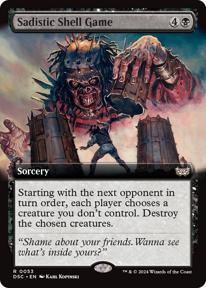 Sadistic Shell Game (Extended Art) [Duskmourn: House of Horror Commander] Magic: The Gathering