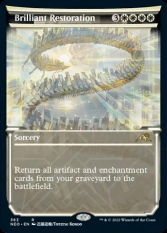 Brilliant Restoration (Showcase Soft Glow) [Kamigawa: Neon Dynasty] Magic: The Gathering