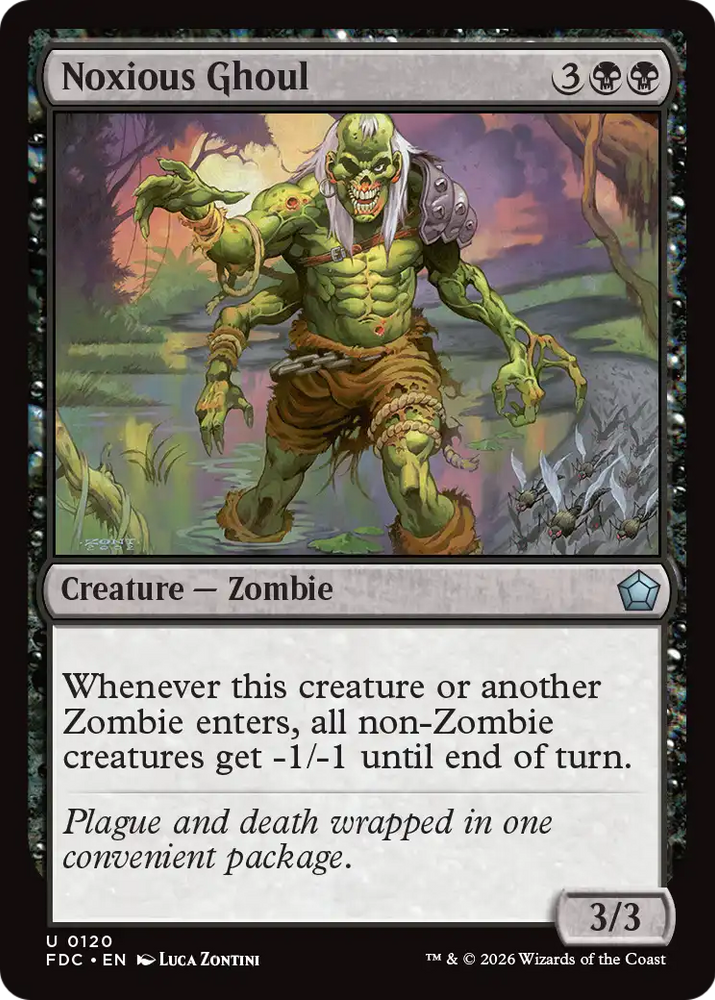 Noxious Ghoul [Foundations Commander] Magic: The Gathering