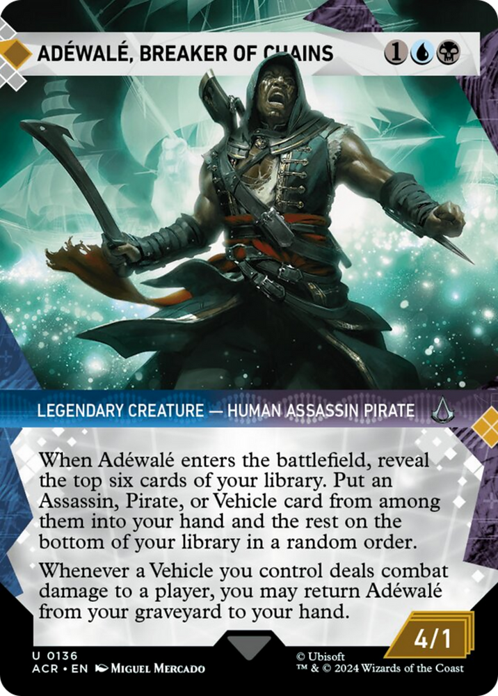 Adewale, Breaker of Chains (Showcase) [Assassin's Creed] Magic: The Gathering