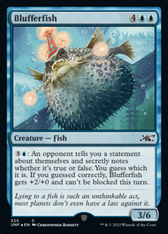 Blufferfish (Galaxy Foil) [Unfinity] Magic: The Gathering