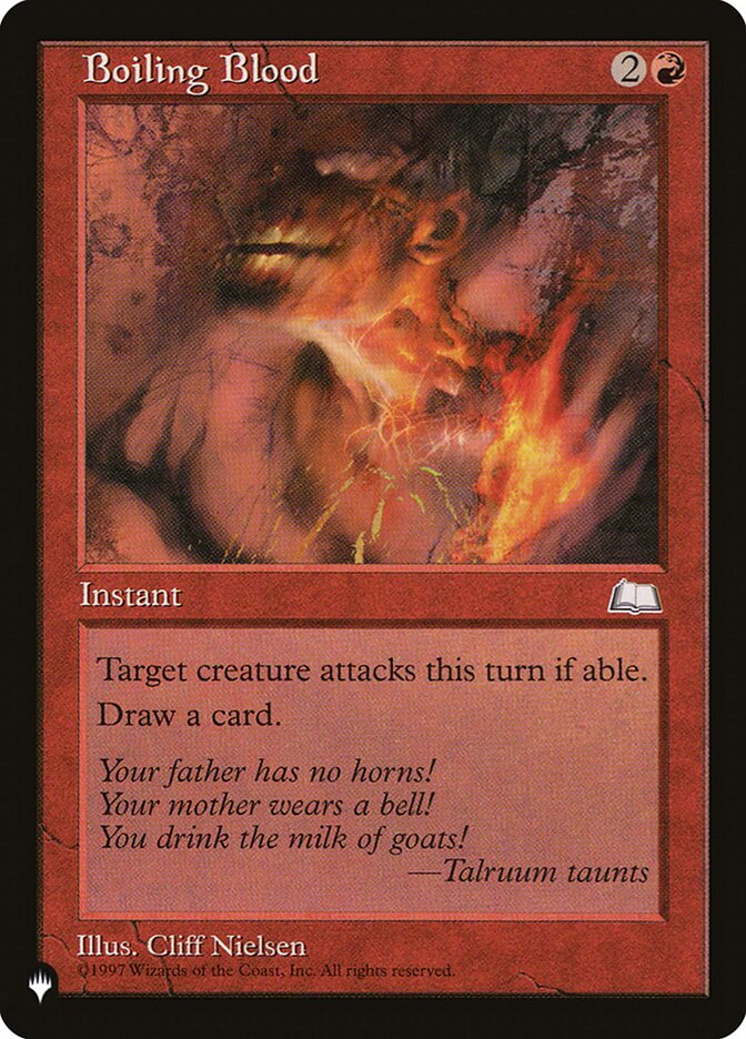 Boiling Blood [The List] Magic: The Gathering