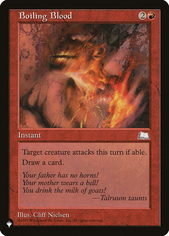 Boiling Blood [The List] Magic: The Gathering