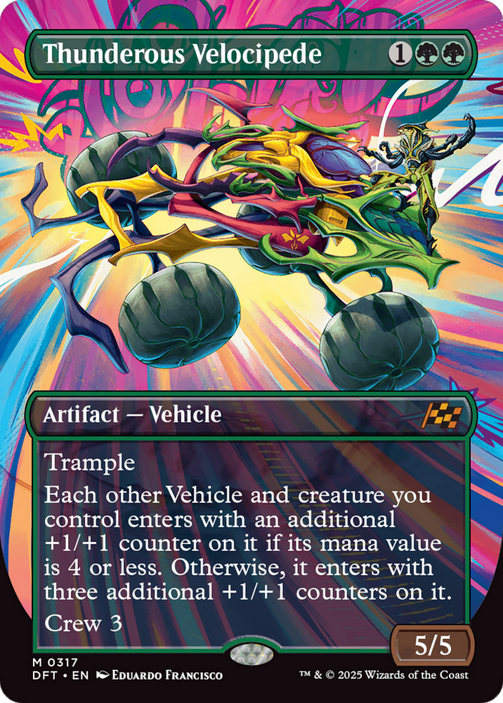 Thunderous Velocipede (Borderless) [Aetherdrift] Magic: The Gathering