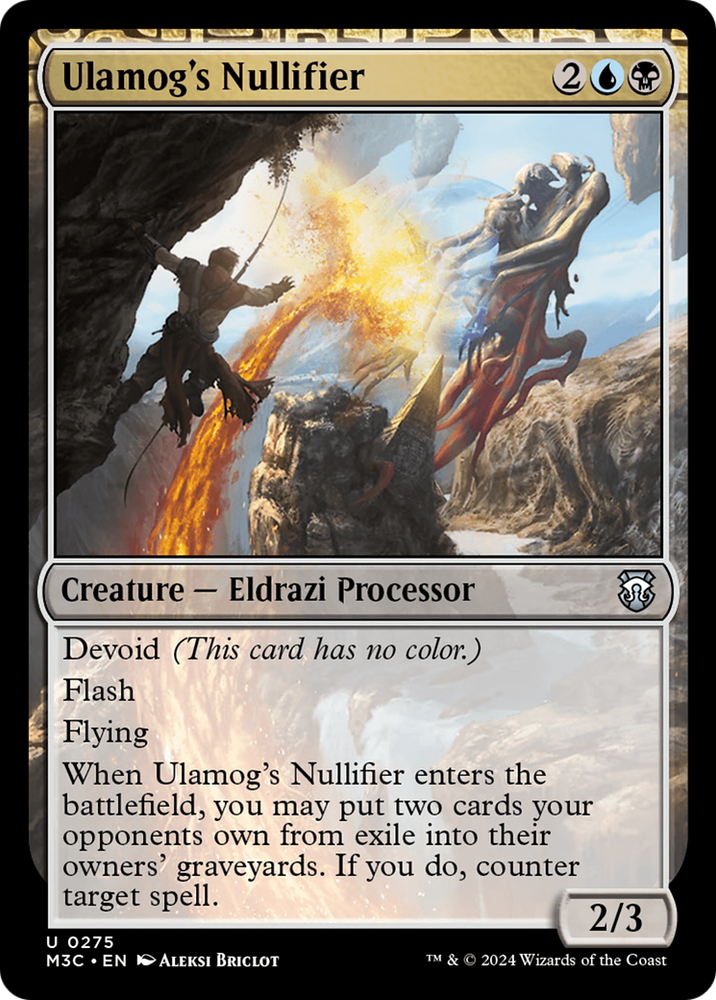 Ulamog's Nullifier (Ripple Foil) [Modern Horizons 3 Commander] Magic: The Gathering
