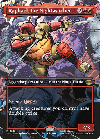 Raphael, the Nightwatcher (Borderless) [Teenage Mutant Ninja Turtles] Magic: The Gathering