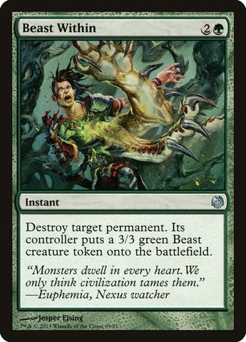 Beast Within [Duel Decks: Heroes vs. Monsters] Magic: The Gathering