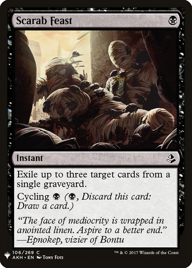 Scarab Feast [Mystery Booster] Magic: The Gathering