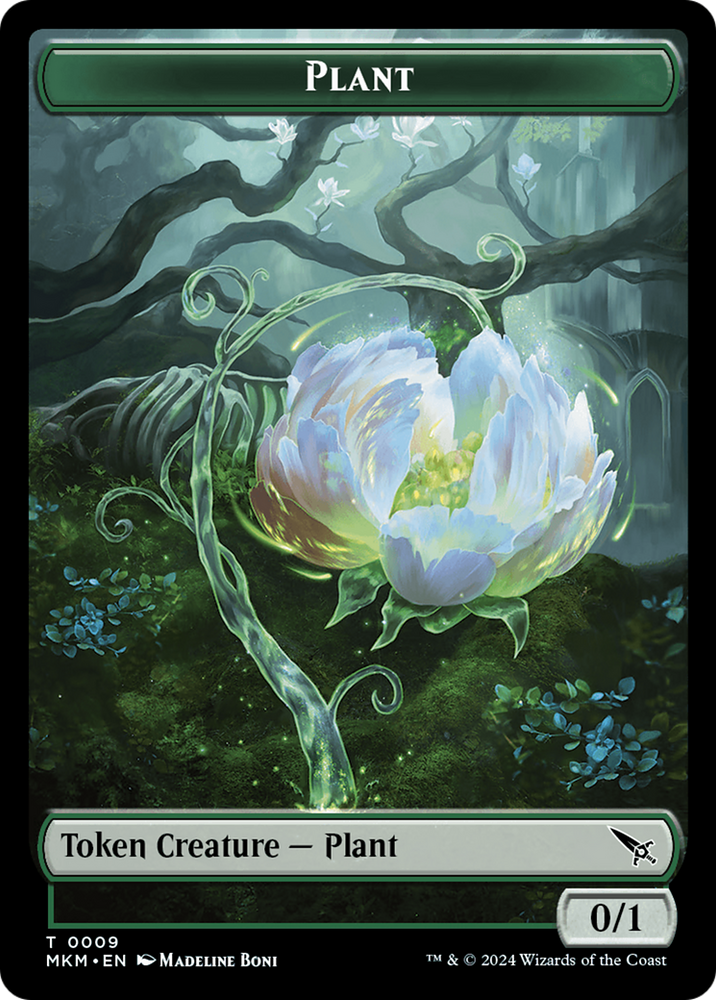 Thopter (0020) // Plant Double-Sided Token [Murders at Karlov Manor Tokens] Magic: The Gathering
