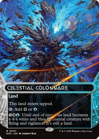 Celestial Colonnade (0007) (Borderless) [Edge of Eternities: Stellar Sights] Magic: The Gathering
