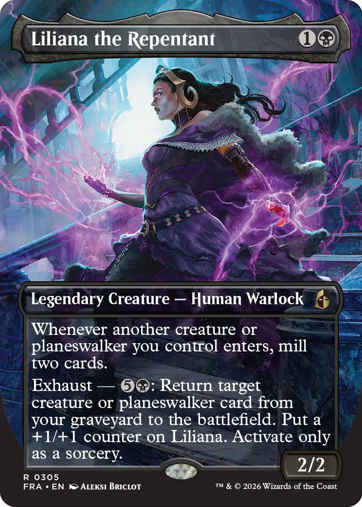 Liliana the Repentant (Borderless) [Reality Fracture] Magic: The Gathering