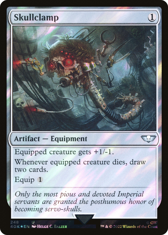 Skullclamp (MOC) [The List] Magic: The Gathering