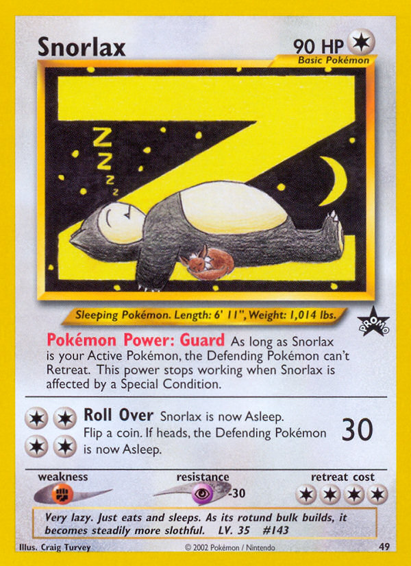 Snorlax (49) [Wizards of the Coast: Black Star Promos] Pokémon