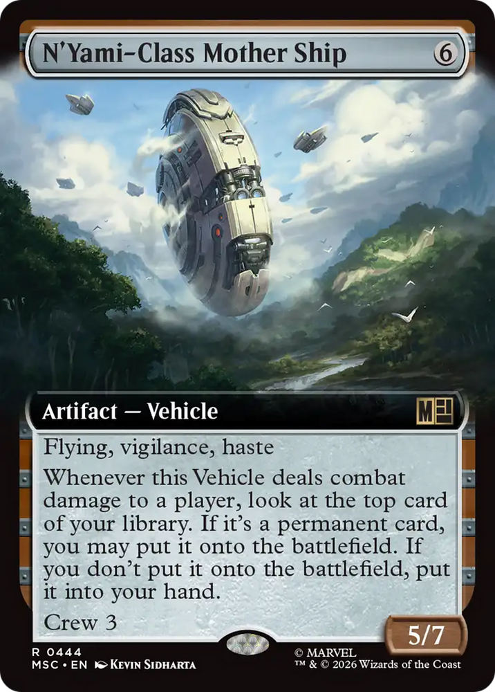 N'Yami-Class Mother Ship (Extended Art) [Marvel Super Heroes Commander] Magic: The Gathering
