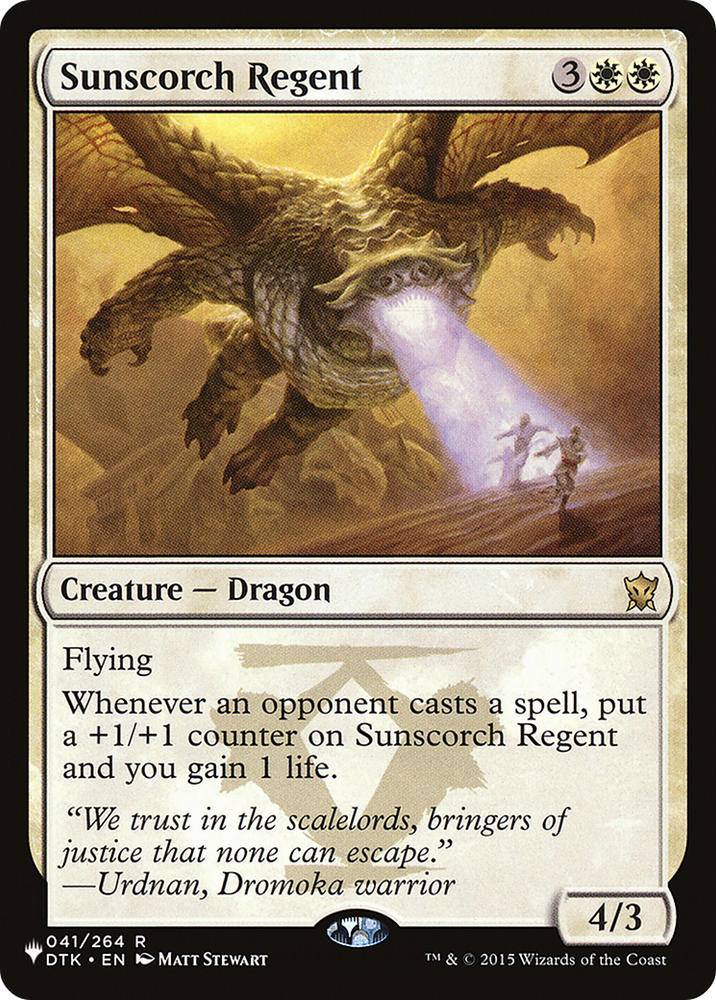 Sunscorch Regent [The List] Magic: The Gathering