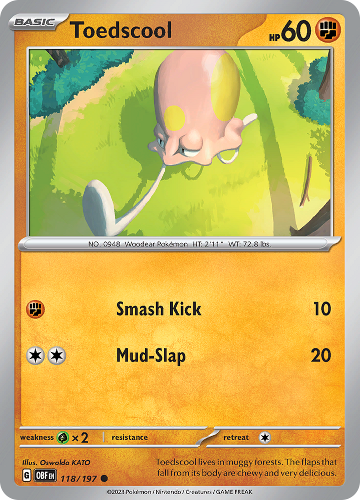 Toedscool (118/197) [Scarlet & Violet: Obsidian Flames] Pokémon