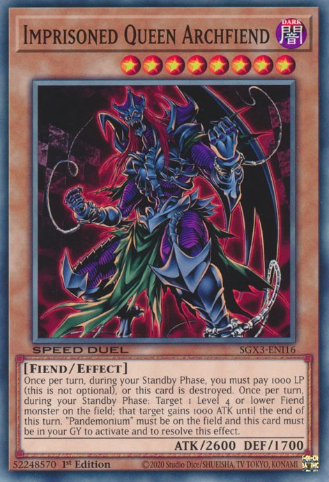 Imprisoned Queen Archfiend [SGX3-ENI16] Common Yu-Gi-Oh!