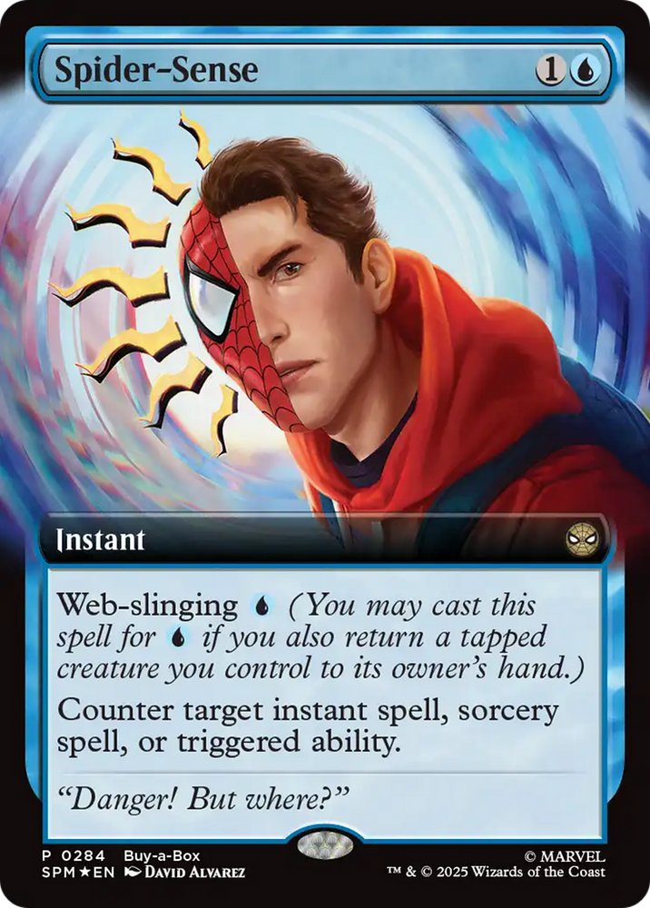 Spider-Sense (Extended Art) [Marvel's Spider-Man Promos] Magic: The Gathering