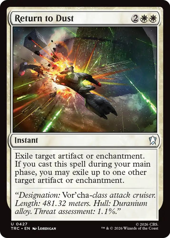 Return to Dust (Surge Foil) [Star Trek Commander] Magic: The Gathering