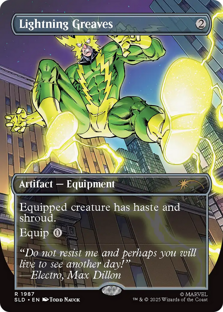 Lightning Greaves (1987) (Rainbow Foil) [Secret Lair Drop Series] Magic: The Gathering