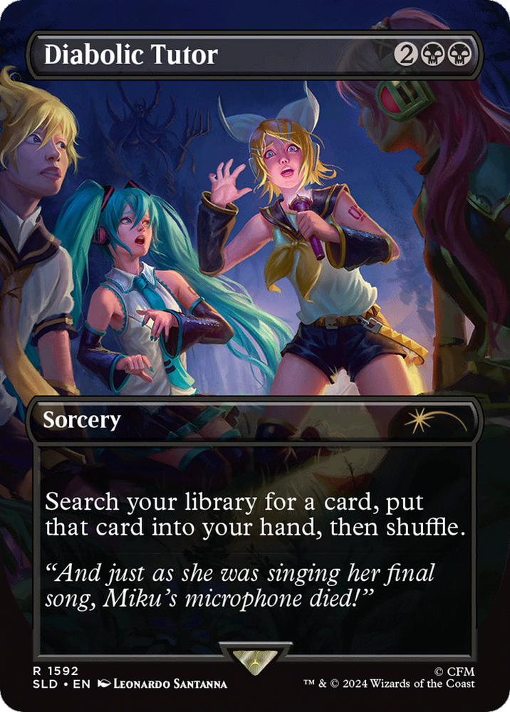 Diabolic Tutor (1592) (Rainbow Foil) [Secret Lair Drop Series] Magic: The Gathering