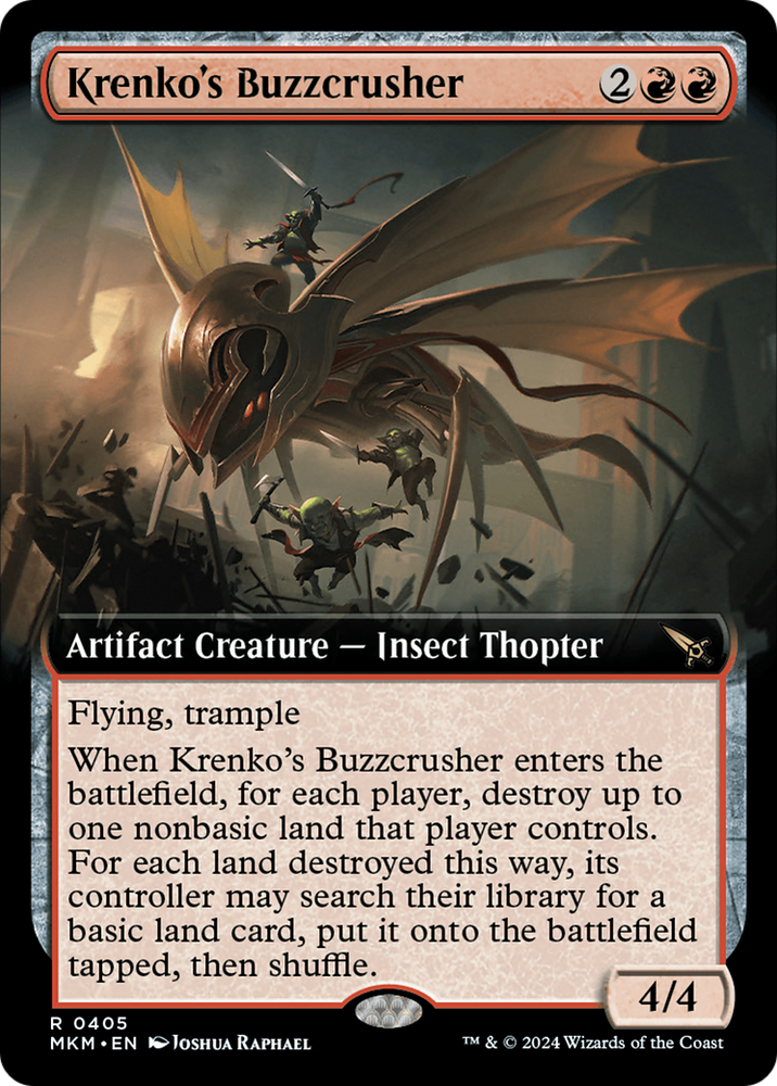 Krenko's Buzzcrusher (Extended Art) [Murders at Karlov Manor] Magic: The Gathering