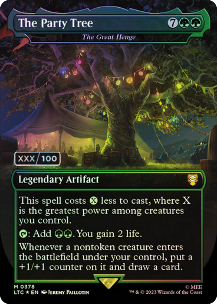 The Party Tree - The Great Henge (Serialized) [The Lord of the Rings: Tales of Middle-Earth Commander] Magic: The Gathering