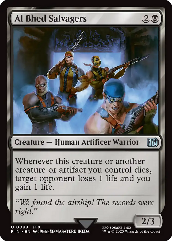 Al Bhed Salvagers [FINAL FANTASY] Magic: The Gathering