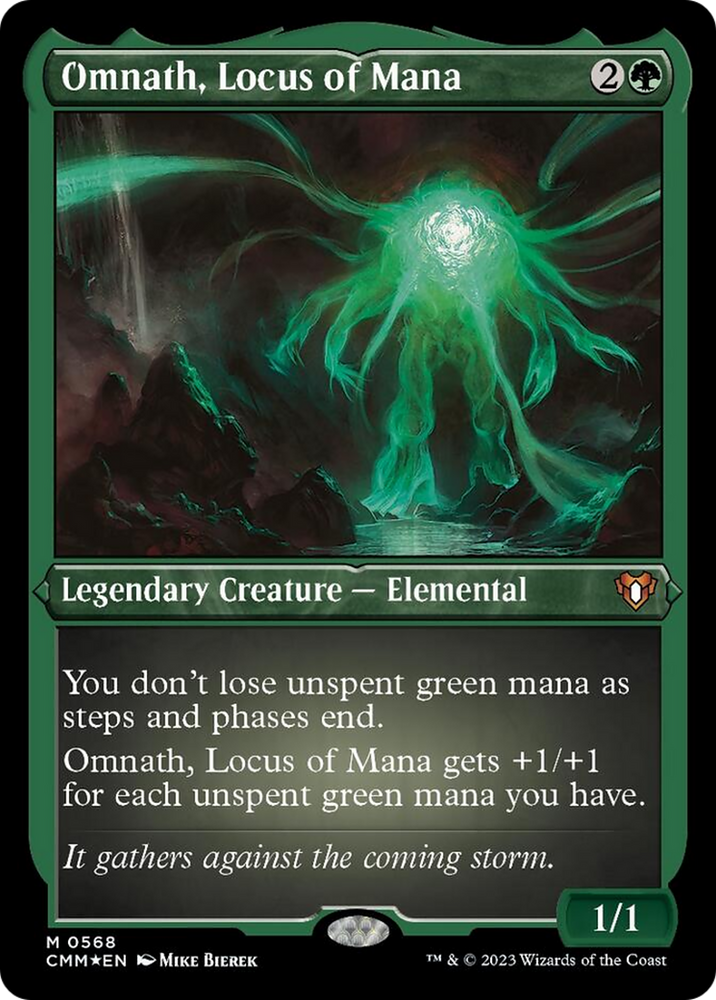 Omnath, Locus of Mana (Foil Etched) [Commander Masters] Magic: The Gathering