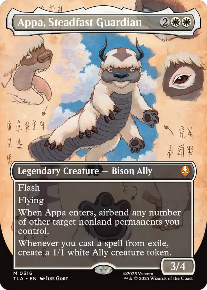 Appa, Steadfast Guardian (Borderless) [Avatar: The Last Airbender] Magic: The Gathering