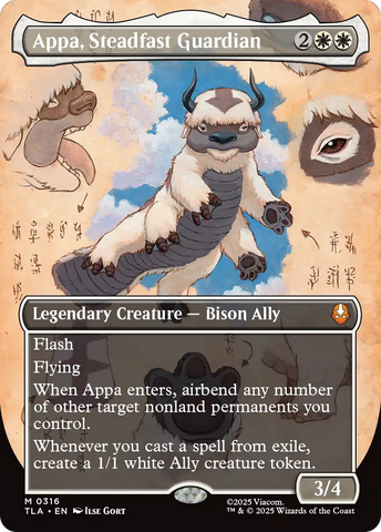 Appa, Steadfast Guardian (Borderless) [Avatar: The Last Airbender] Magic: The Gathering