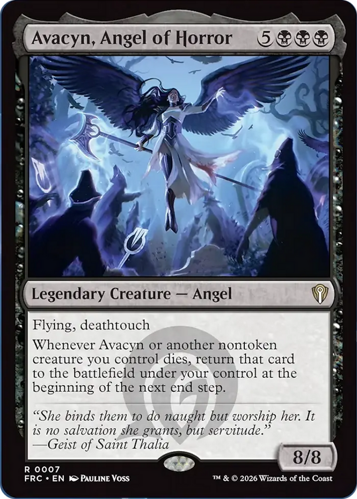Avacyn, Angel of Horror [Reality Fracture Commander] Magic: The Gathering